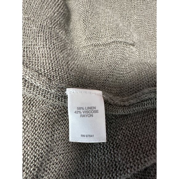 J. Jill Open Front Lightweight Cardigan With Pockets  Size L Tall - Picture 5 of 7